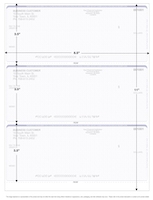 Blue Safety 3 Per Page Laser Checks | L3C-BL