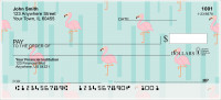 Wading Flamingos Personal Checks | ANI-011