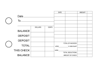 Makeup General Itemized Invoice Business Checks | BU3-CDS12-GII