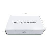 Check Stub Storage Box for Business 3 to a page Checks | BX-CKSTBS