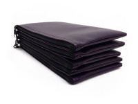 Purple Zipper Bank Bag, 5.5" X 10.5" | CUR-017