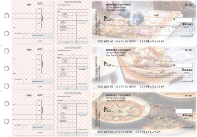 Pizza Payroll Invoice Business Checks | BU3-7CDS08-PIN