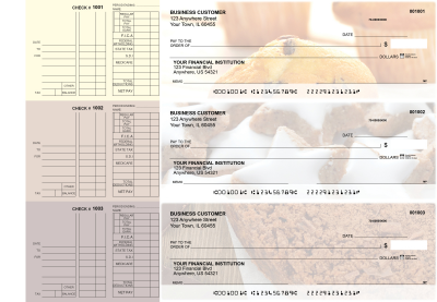 Bakery Multi Purpose Designer Business Checks  | BU3-CDS02-DEP