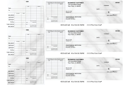 Marble General Itemized Invoice Business Checks | BU3-CDS20-GII