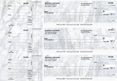 Marble Itemized Payment Business Checks | BU3-CDS20-IPR