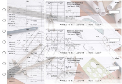 Architect General Itemized Invoice Business Checks | BU3-CDS27-GII