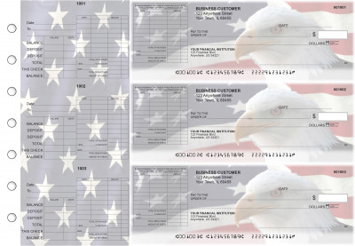 American Flag General Itemized Invoice Business Checks | BU3-CDS32-GII