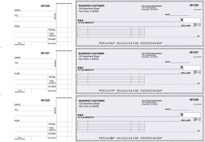 Purple Safety Itemized Payment Business Checks | BU3-USF01-IPR