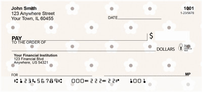 Flower Print Personal Checks | CCS-12