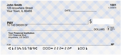 Gingham Personal Checks | CCS-14