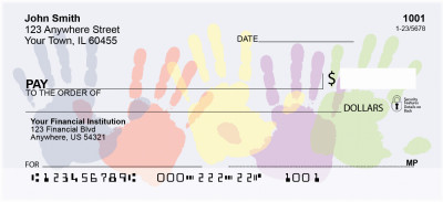 Children's Handprints Personal Checks | CCS-49