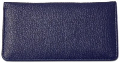 Royal Blue Textured Leather Checkbook Cover | CLP-BLU04