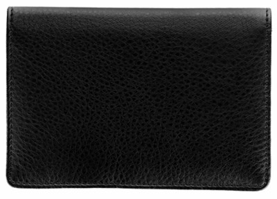 Black Leather Top Stub Checkbook Cover | CLW-BLA01