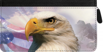American Eagle Pride Zippered Checkbook Cover | CLZ-EVC21