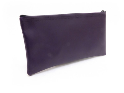 Purple Zipper Bank Bag, 5.5" X 10.5" | CUR-017