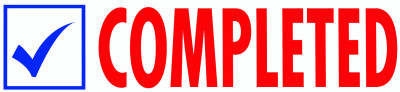 "Completed" Message Stamp  | STA-TRO-COM