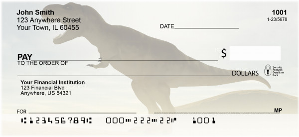 Dinosaurs Personal Checks | ANI-58