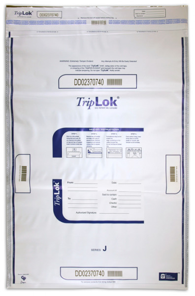 White TripLok Deposit Bag, 22'' X 33'' | BAG-26