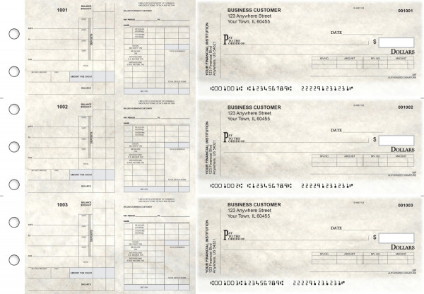 Granite Payroll Invoice Business Checks | BU3-7CDS16-PIN