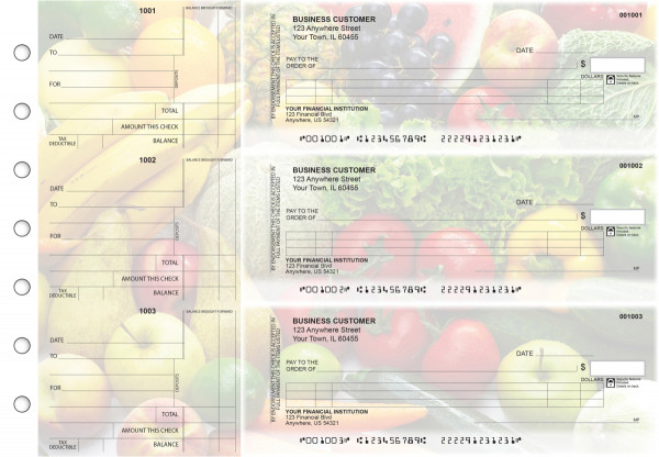 Fresh Produce Itemized Counter Signature Business Checks | BU3-CDS09-ICS