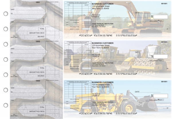 Construction Standard Itemized Invoice Business Checks | BU3-CDS10-SII