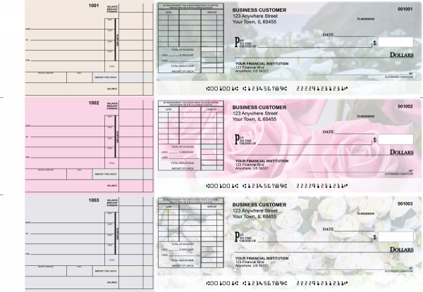 Florist Itemized Invoice Business Checks | BU3-CDS11-TNV
