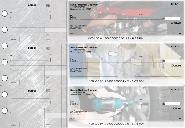 Mechanic Standard Disbursement Designer Business Checks | BU3-CDS13-SDS