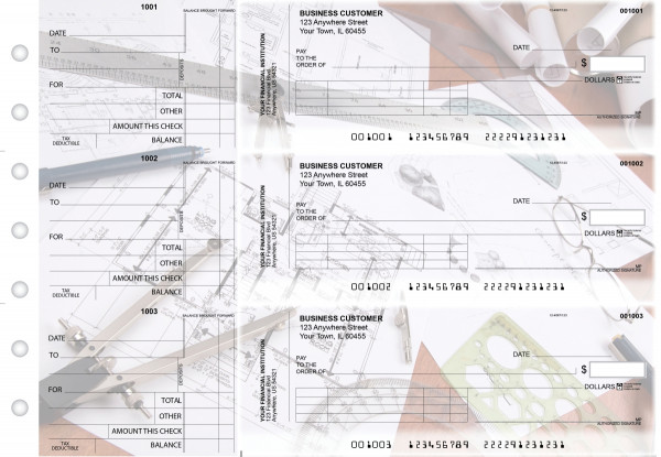 Architect Standard Invoice Business Checks | BU3-CDS27-SNV