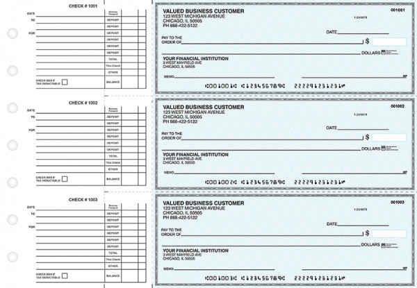 Teal Safety Accounts Payable Business Checks | BU3-ESF01-DED