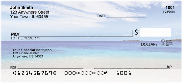 Heavenly Beaches Personal Checks | CCS-56