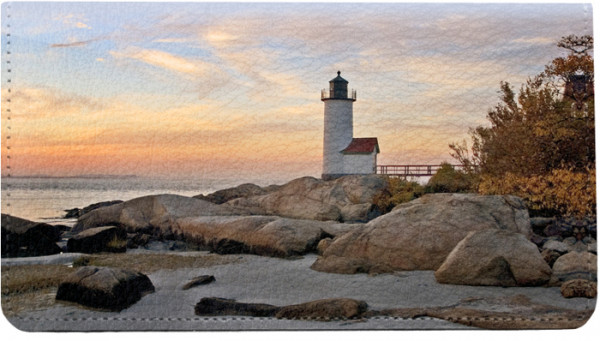 Lighthouses Leather Checkbook Cover | CDP-SCE81