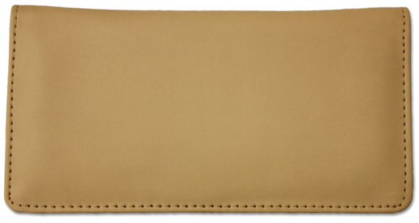 Cream Smooth Leather Checkbook Cover | CLP-CRM01
