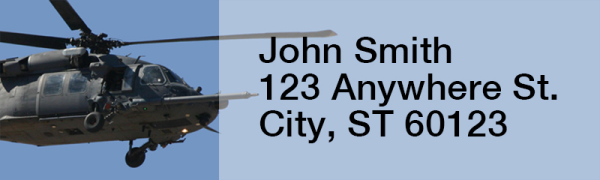 Blackhawk Choppers Narrow Address Labels | LRRMIL-53