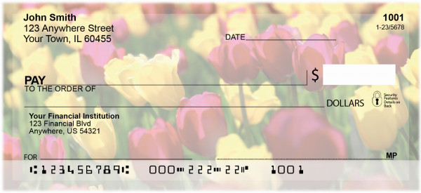 Tulips Personal Checks | NAT-06