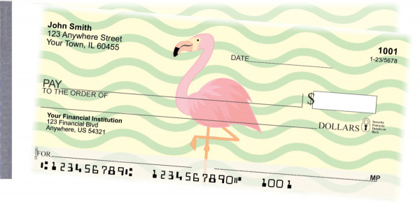 Wading Flamingos Side Tear Checks | STANI-011