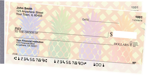Pineapples Side Tear Personal Checks | STFOD-70
