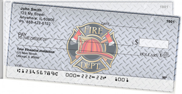Firefighter Badges Side Tear Personal Checks | STPRO-53